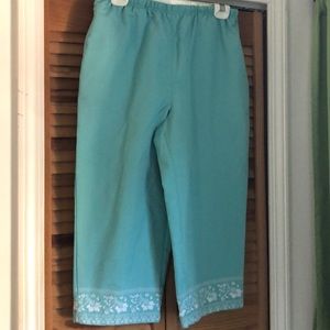 Teal capris